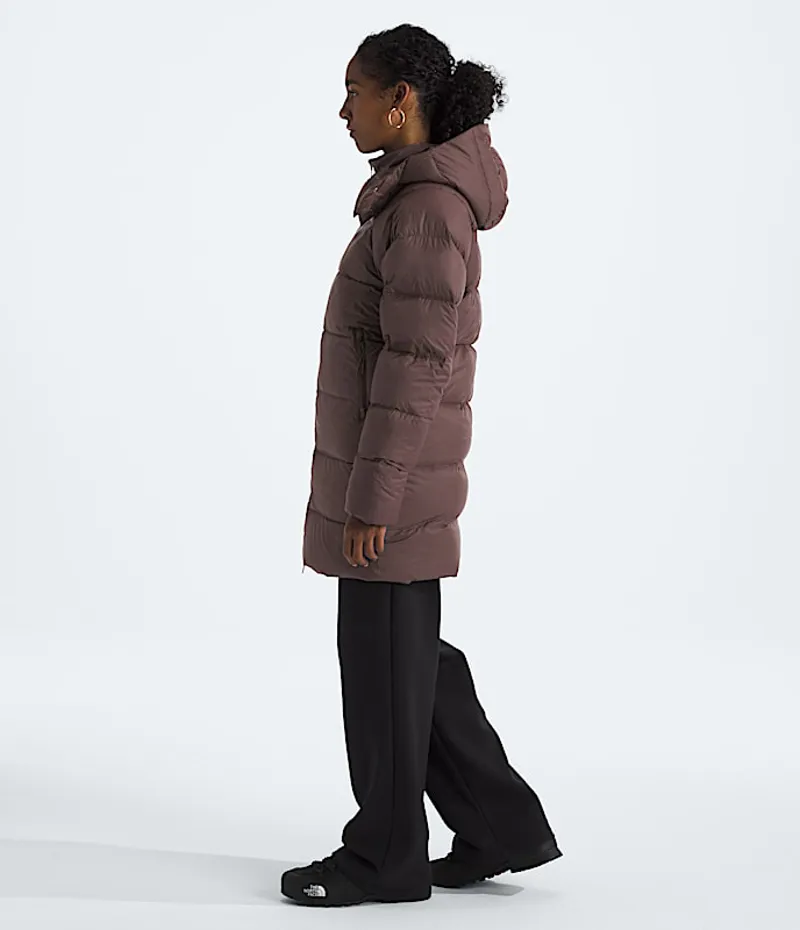 The North Face Women's Hydrenalite City Down Hooded Parka Smokey Brown-1