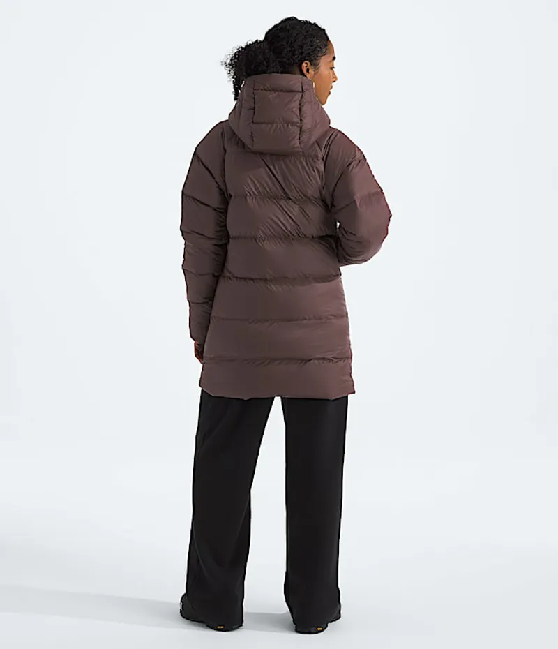 The North Face Women's Hydrenalite City Down Hooded Parka Smokey Brown-2