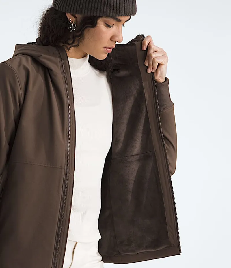 The North Face Women's Shelbe Raschel Hoodie in Smokey Brown-4