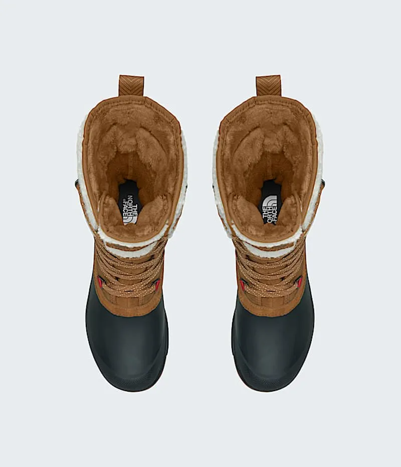 The North Face Women's Shellista V Mid Waterproof Boot in Timber/Black-2