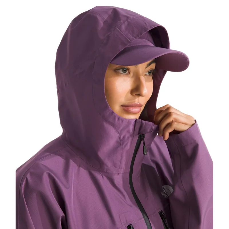 The North Face Women's Valley View Rain Jacket in Chroma Purple-4