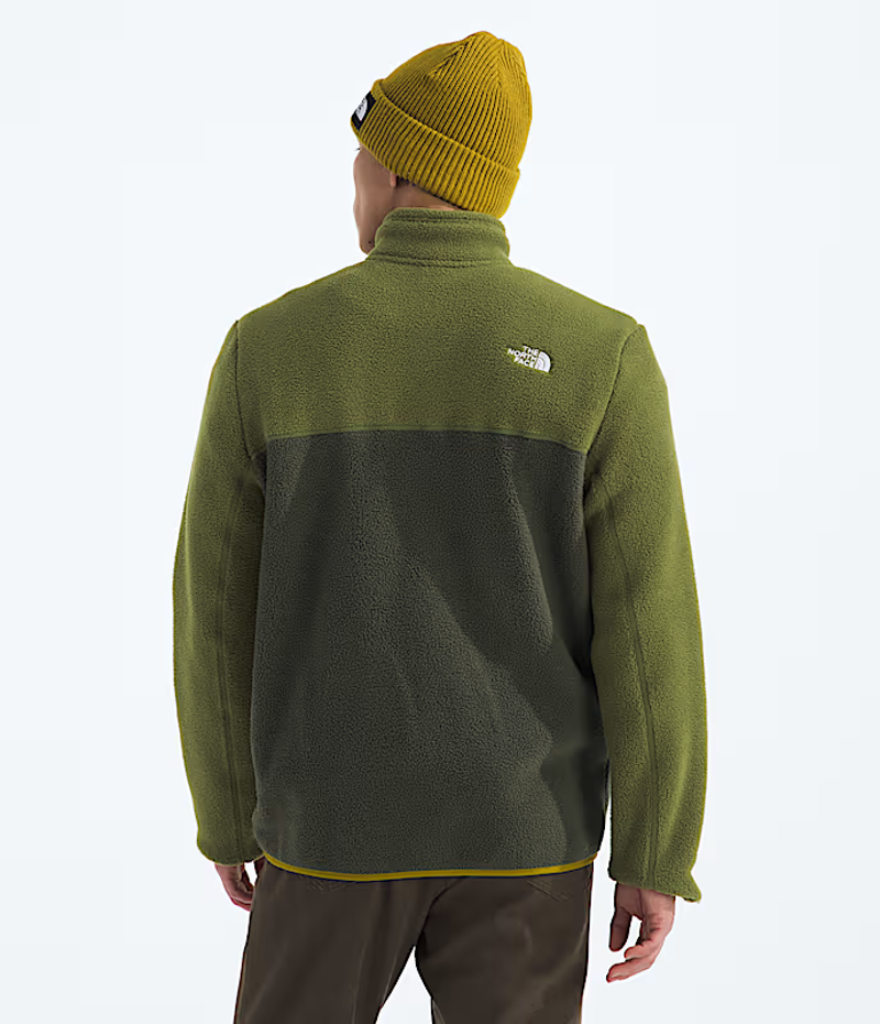 The North Face Yumiori 1/4 Zip in New Taupe Green/Woodland Green-1
