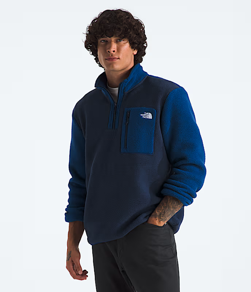 The North Face Yumiori 1/4 Zip in Summit Navy/Estate Blue/Navy