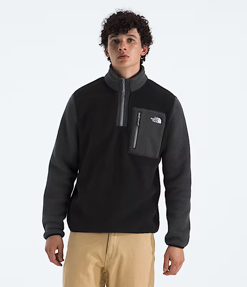 The North Face Yumiori 1/4 Zip in TNF Black/Asphalt Grey/Grey