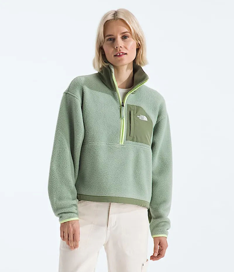 The North Face Women's Yumiori Off Peak Half Zip Jacket in Slate Moss-1