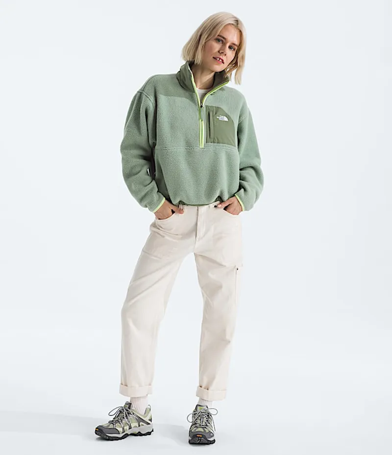The North Face Women's Yumiori Off Peak Half Zip Jacket in Slate Moss-2