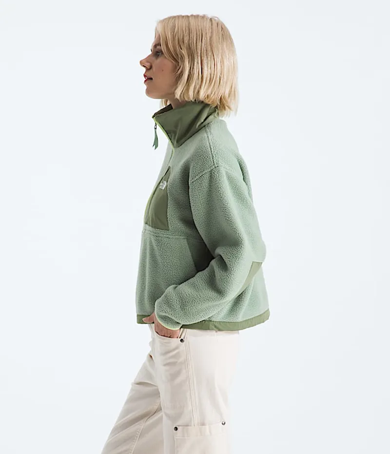 The North Face Women's Yumiori Off Peak Half Zip Jacket in Slate Moss-3