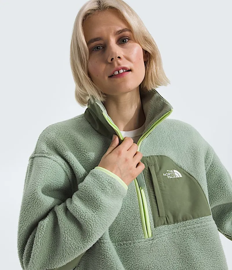 The North Face Women's Yumiori Off Peak Half Zip Jacket in Slate Moss-5