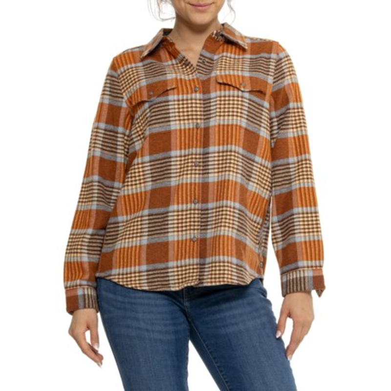 Toad and Co. Women's Folk Yeah Shirt Jacket in Umber