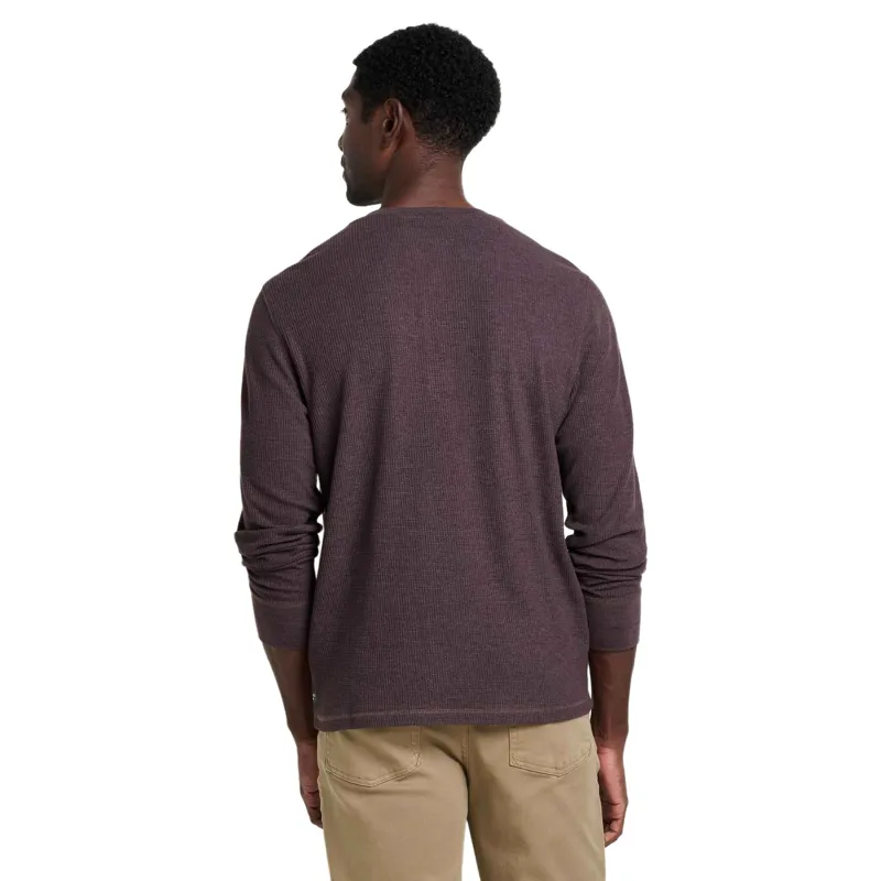 Toad and Co. Framer Long Sleeve Henley Shirt in Raisin-1
