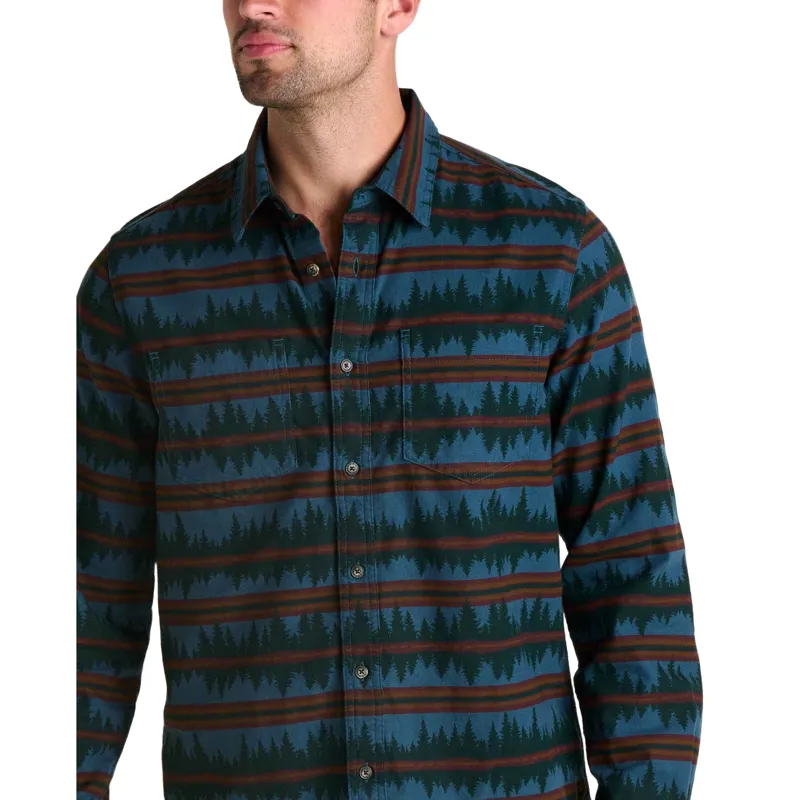 Toad and Co. Pinevale Long Sleeve Shirt in Midnight Print-2