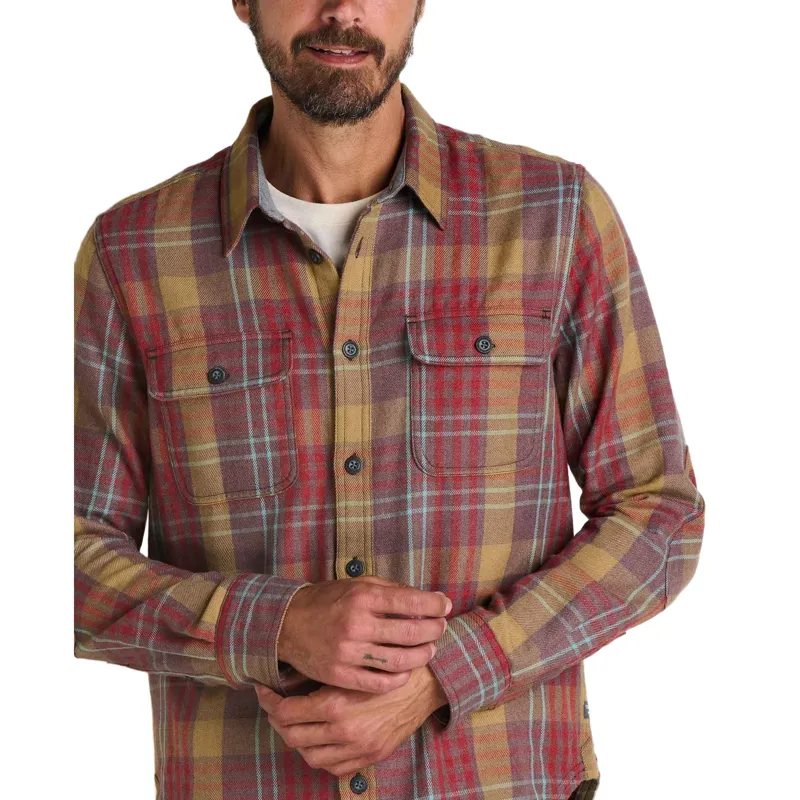 Toad and Co. Ranchero Long Sleeve Shirt in Carob Pattern-2