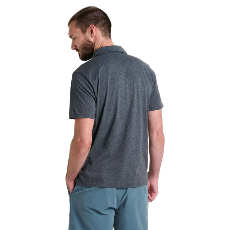 Toad and Co. Re-Form Polo in Heather Grey-1