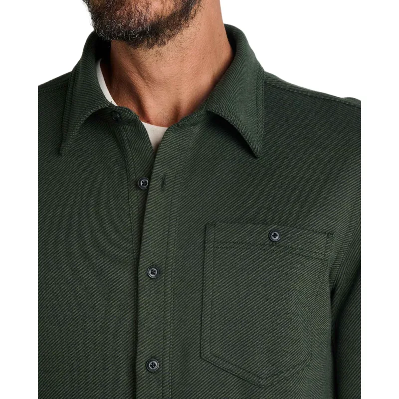 Toad and Co. Shadowbrook Long Sleeve Shirt in Olive Pattern-3