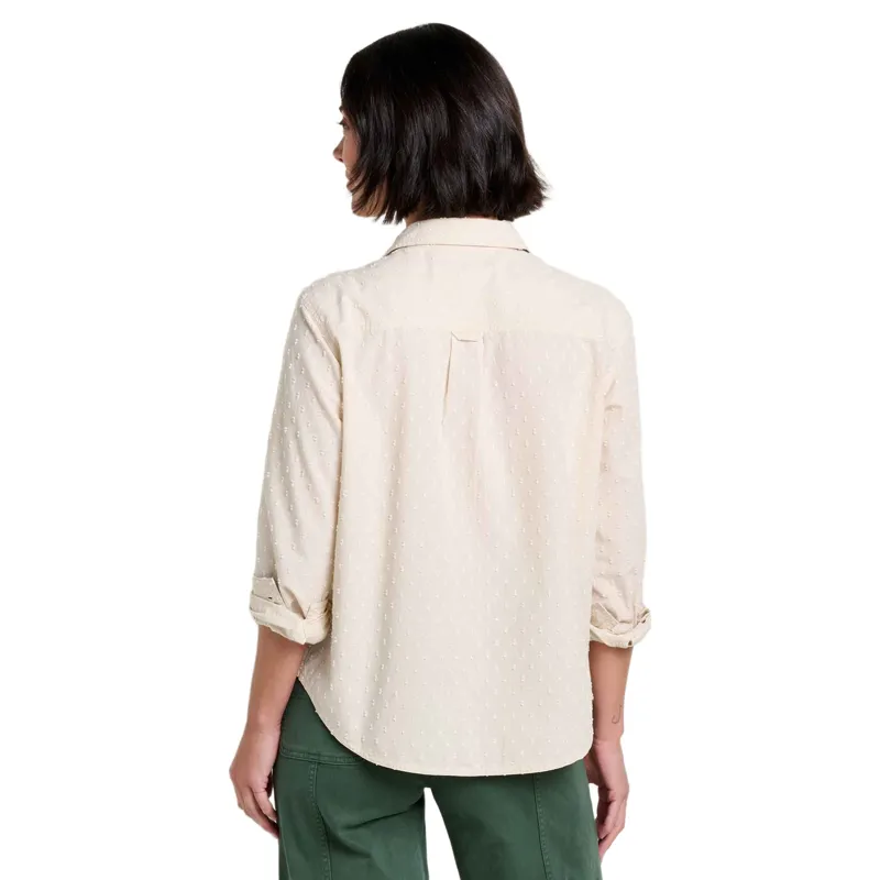 Toad and Co. Women's Airscape LS Shirt in Limestone Pattern-1