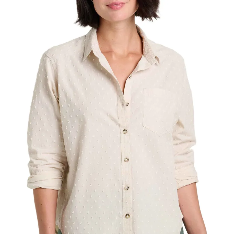 Toad and Co. Women's Airscape LS Shirt in Limestone Pattern-2