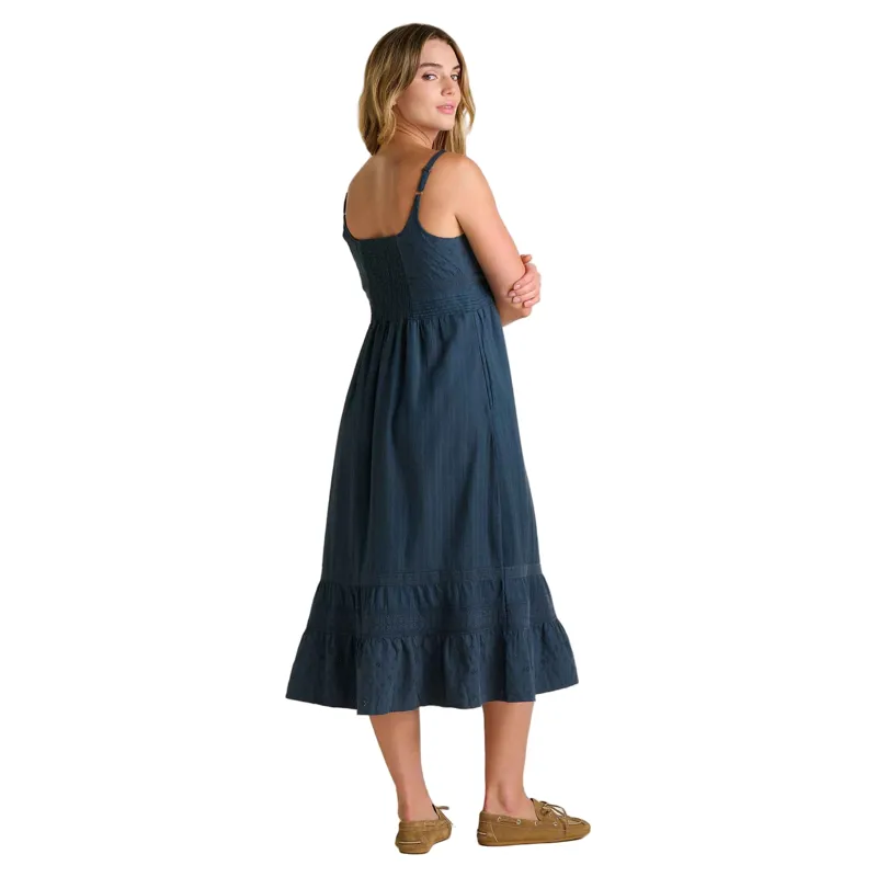 Toad and Co. Women's Airscape Tank Midi Dress in Midnight Dobby-1