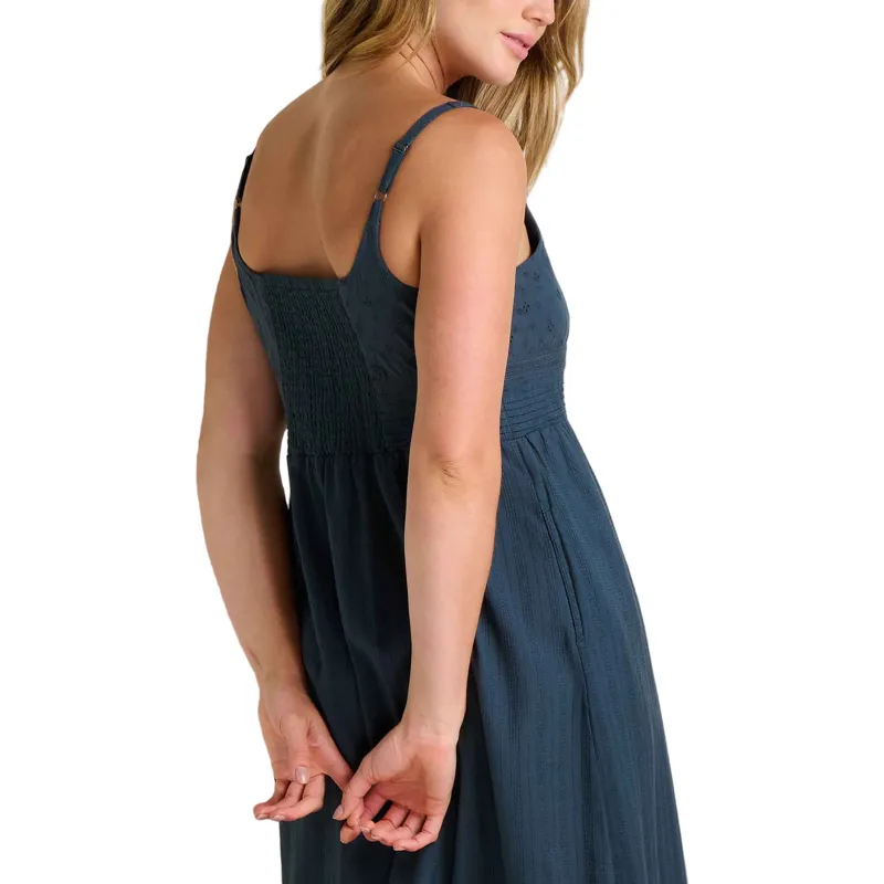 Toad and Co. Women's Airscape Tank Midi Dress in Midnight Dobby-2