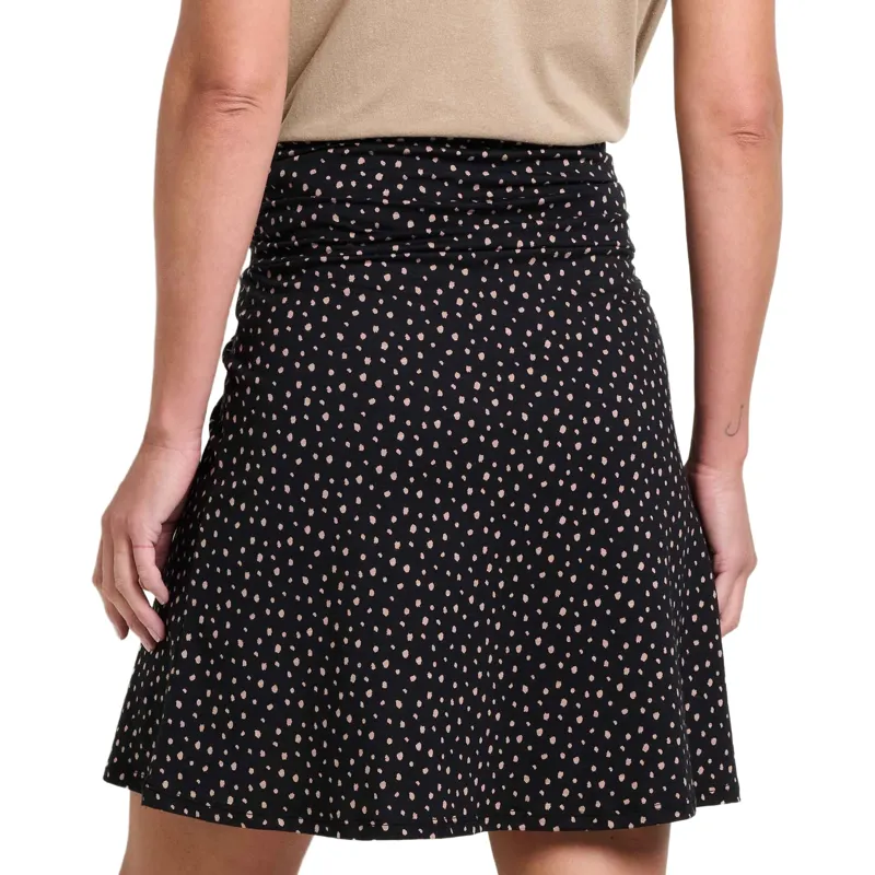 Toad and Co. Women's Chaka Skirt in Black Ditsy Dot Print-2