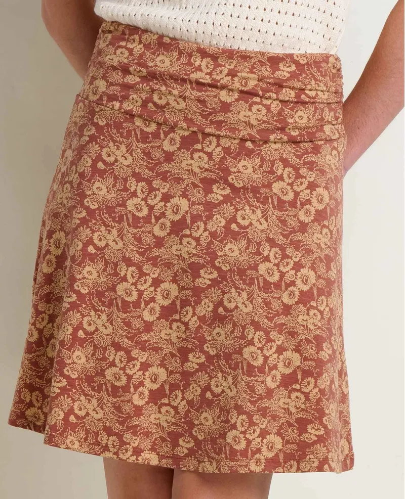 Toad and Co. Women's Chaka Skirt in Copper Print-2