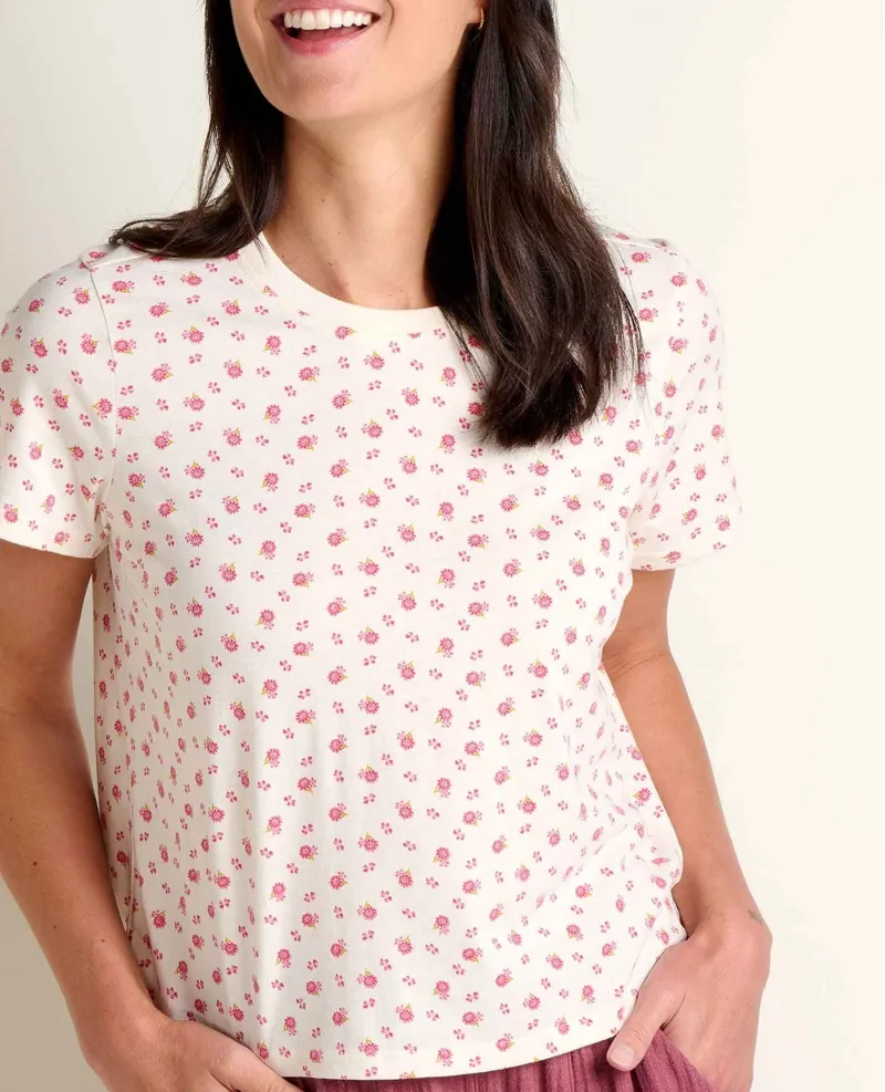 Toad and Co. Women's Re-Form Crew Tee in Salt Print-2