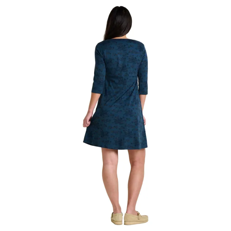 Toad and Co. Rosalinda Dress in Navy Print-3