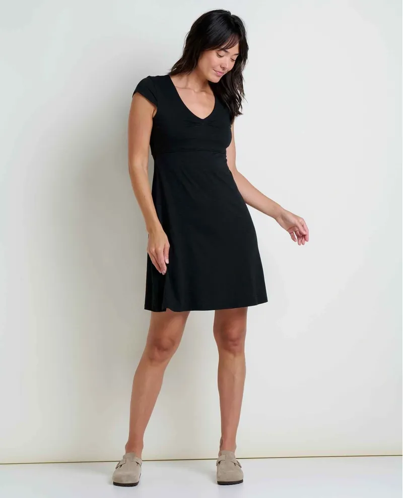 Toad and Co. Women's Rosemarie Dress in Black-2