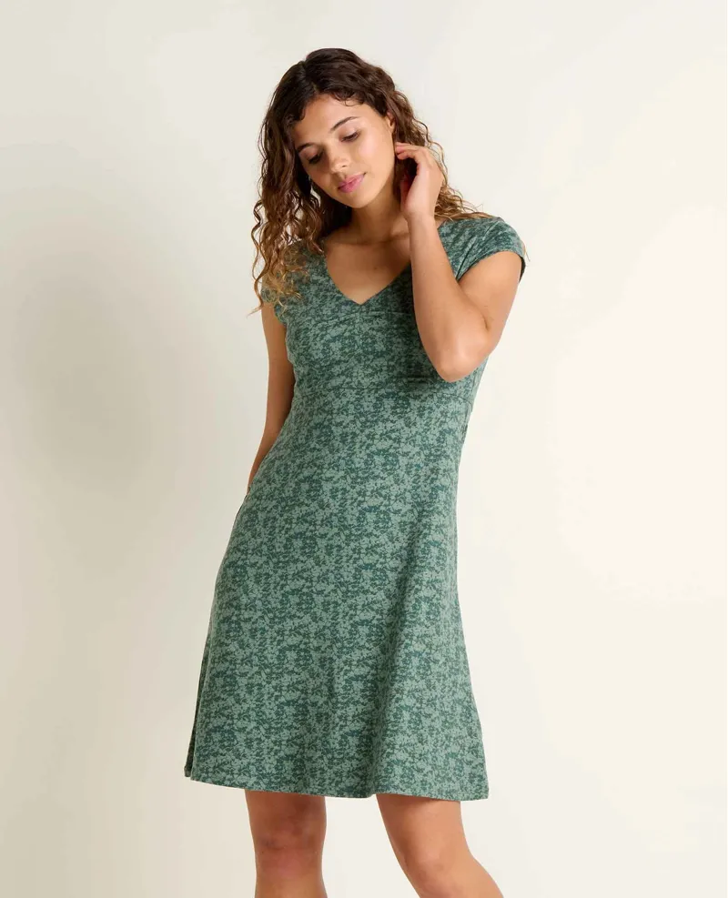 Toad and Co. Women's Rosemarie Dress in Cilantro Print
