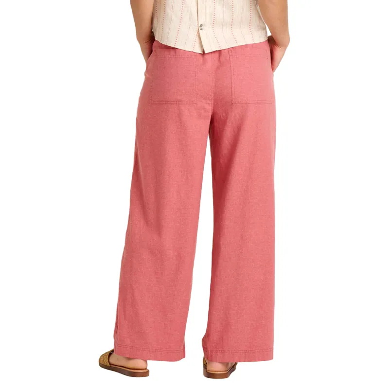 Toad and Co. Women's Taj Hemp Wide Leg Pant in Dusty Cedar-1