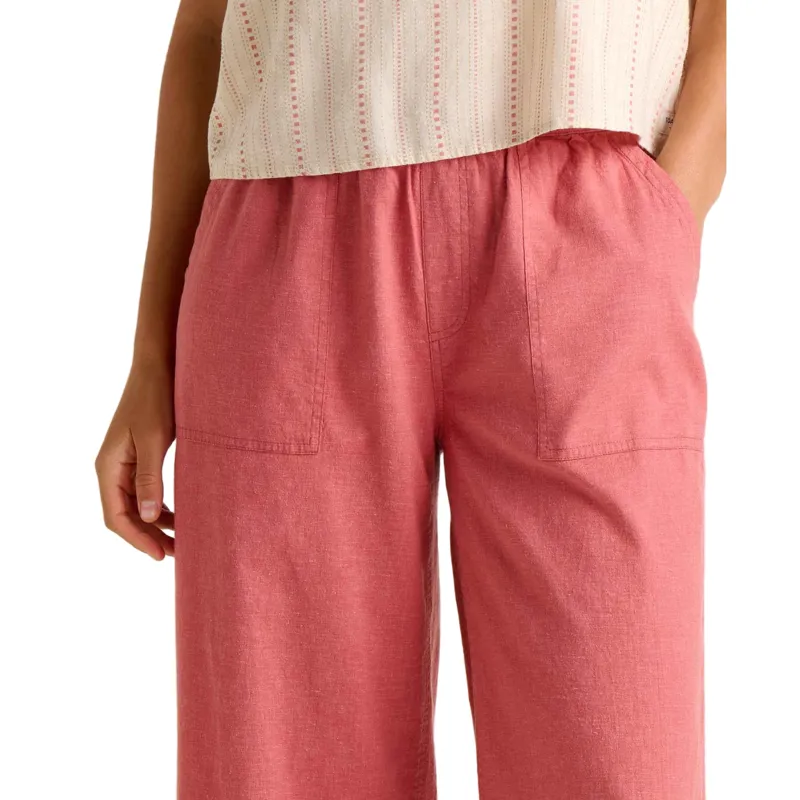 Toad and Co. Women's Taj Hemp Wide Leg Pant in Dusty Cedar-2