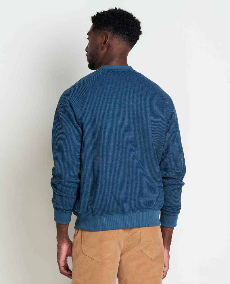 Toad and Co. Bitterroot Long Sleeve Henley Shirt in Midnight-1