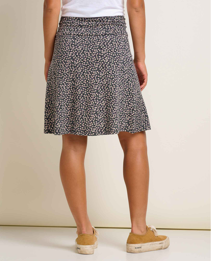 Toad and Co Women's Chaka Skirt in Salt Ditsy Print-1