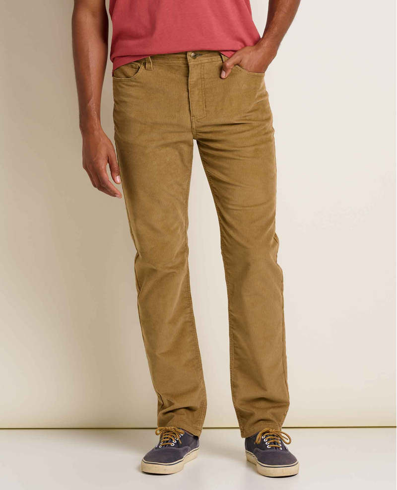 Toad and Co Coaster Cord Lean Pant in Honey Brown