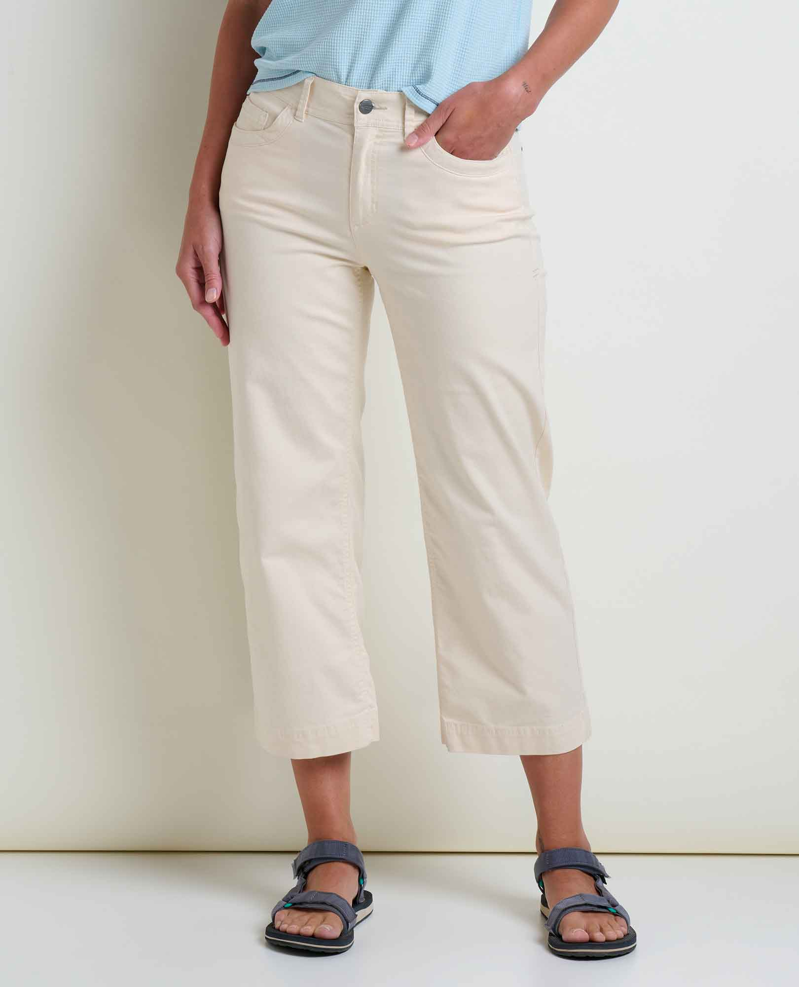 Toad and Co. Women's Earthworks Wide Leg Pant in Salt