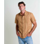 Toad and Co Fletch Shirt in Brown Tabac Vertical Print