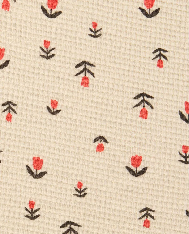 Toad and Co. Women's Foothill Long Sleeve Crew in Salt Tulip Print-3