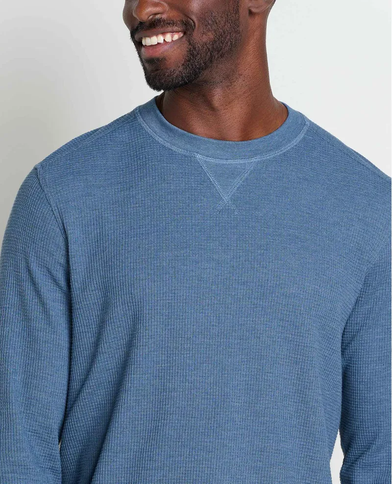 Toad and Co Framer II Long Sleeve Crew in Pacific Blue-2