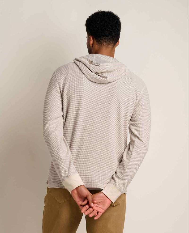 Toad and Co. Framer II Long Sleeve Hoodie in Heather Grey Stripe-1