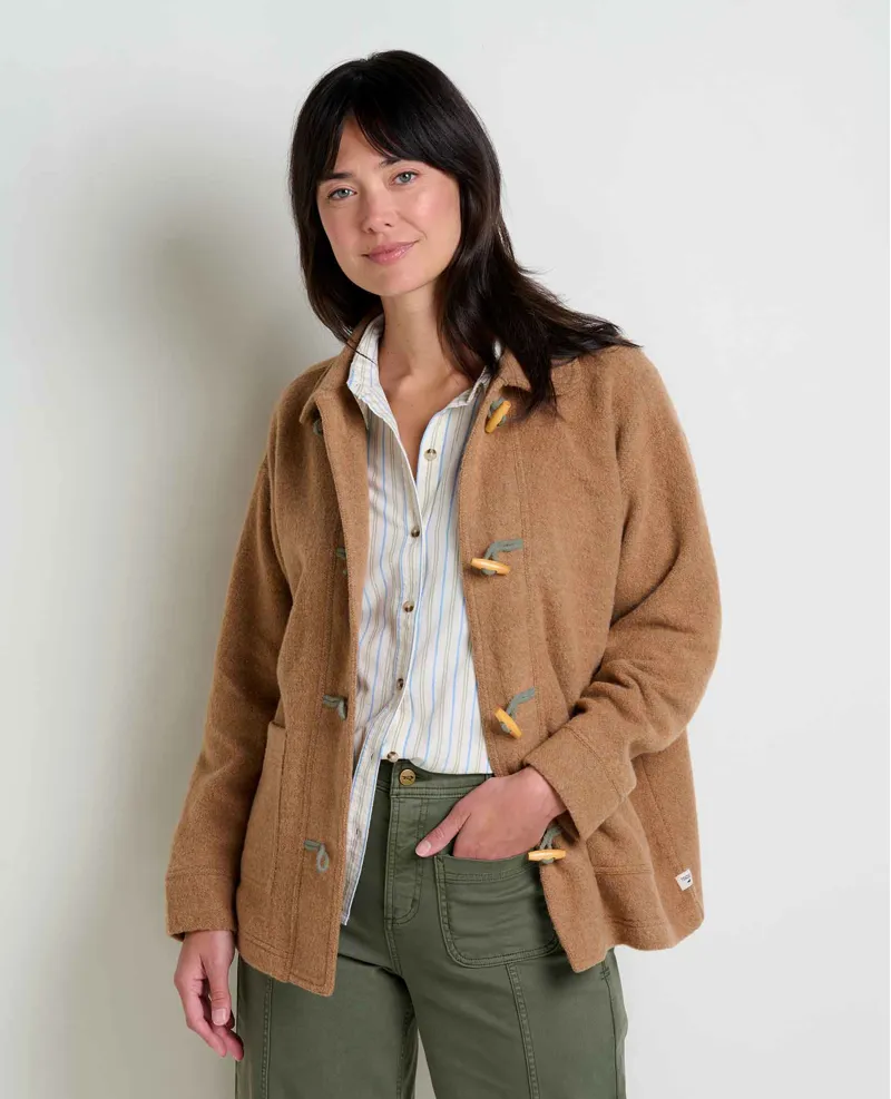 Toad and Co. Women's Kennicott Car Coat in Honey Brown