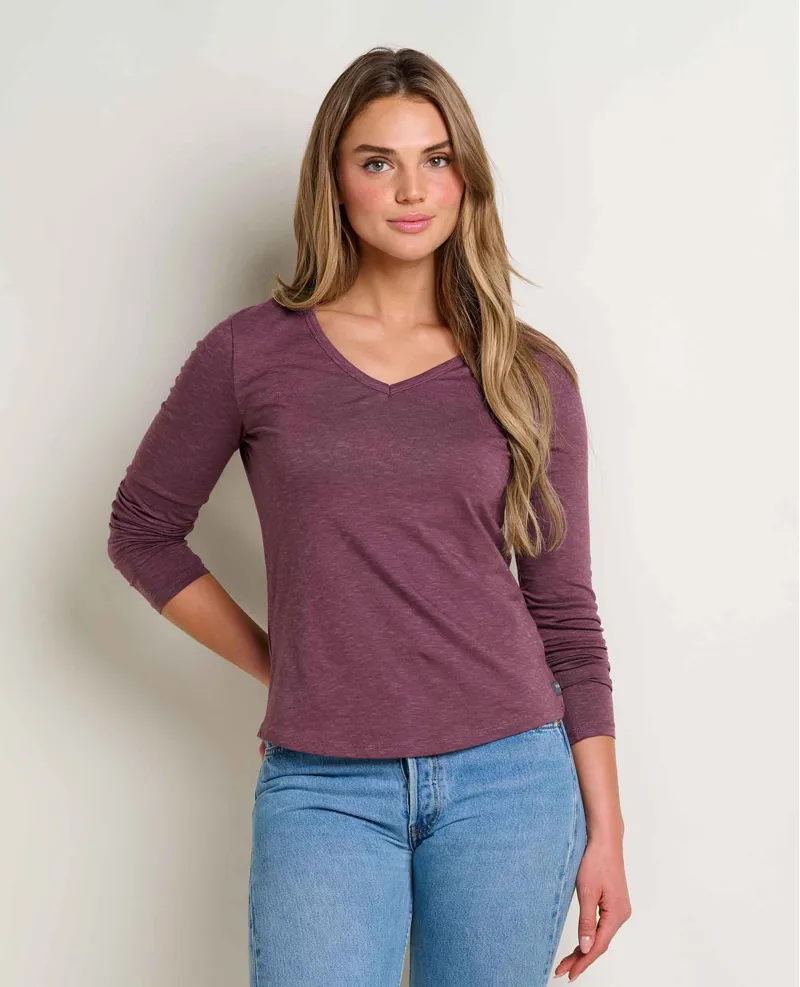 Toad and Co Women's Marley II Long Sleeve Tee in Huckleberry