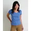 Toad and Co Women's Marley II Short Sleeve V Tee in Skyway