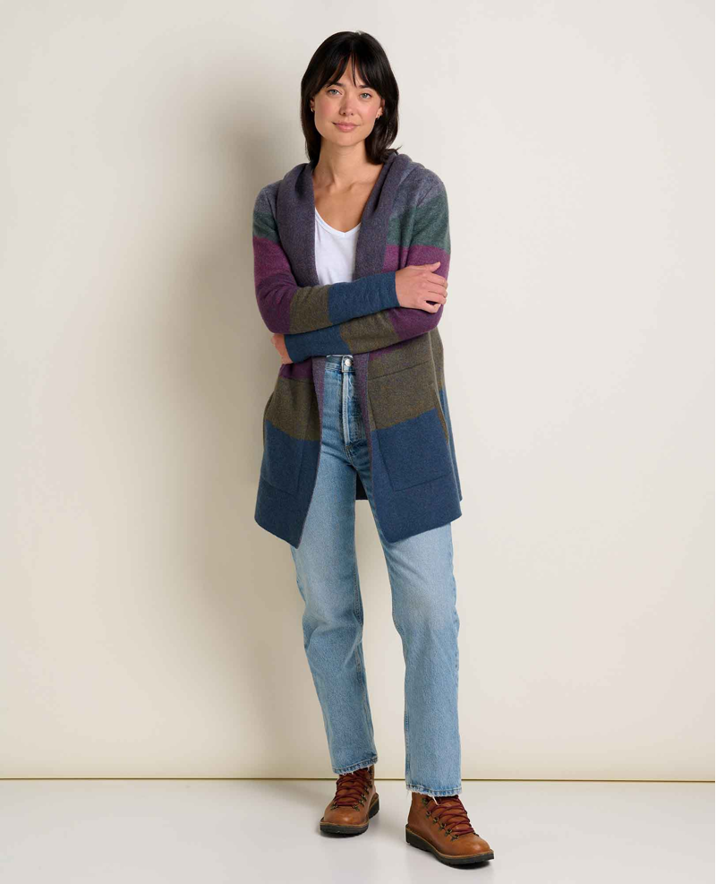 Toad and Co. Women's Heartfelt Merino Hoodie in Midnight Landscape-2