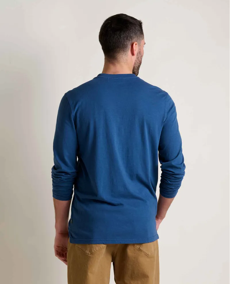 Toad and Co. Primo Long Sleeve Henley in Deep Sea-1