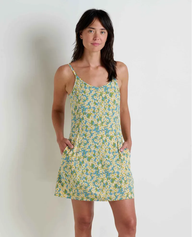 Toad and Co Sunkissed SL Skort Dress in Glacier Daisy Field Print