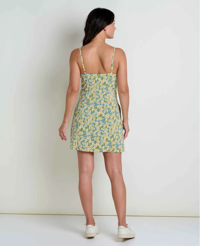 Toad and Co Sunkissed SL Skort Dress in Glacier Daisy Field Print-2