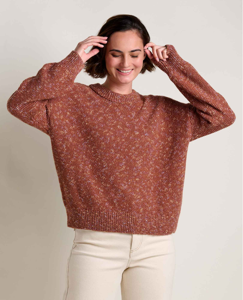 Toad and Co. Women's Twigtree Crew Sweater in Dark Roast