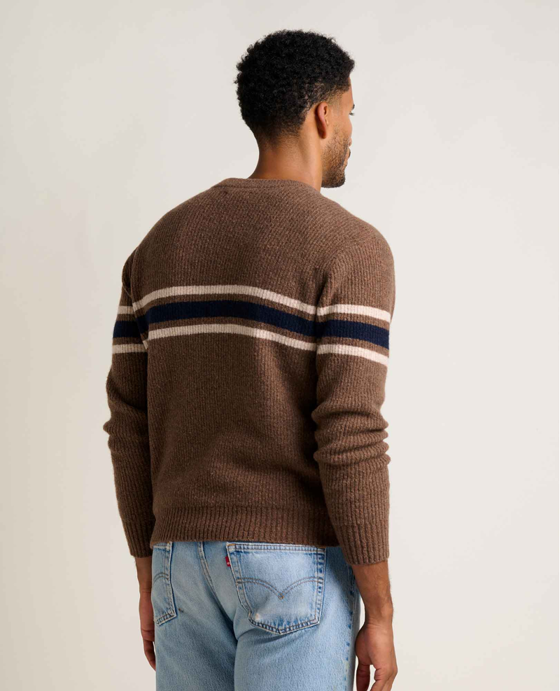 Toad and Co. Wasatch Crewneck Sweater in Chestnut Chest Stripe-1