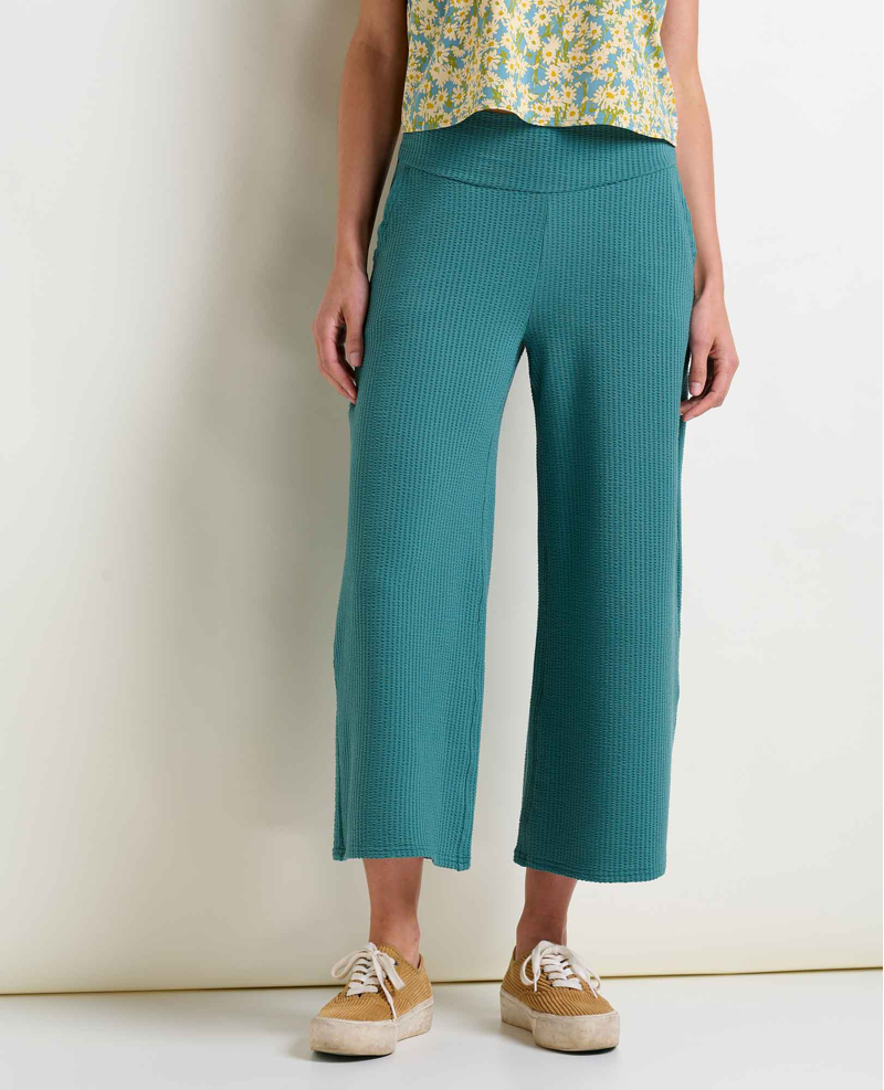 Toad and Co Women's Chaka Wide Leg Pant in Jasper Texture