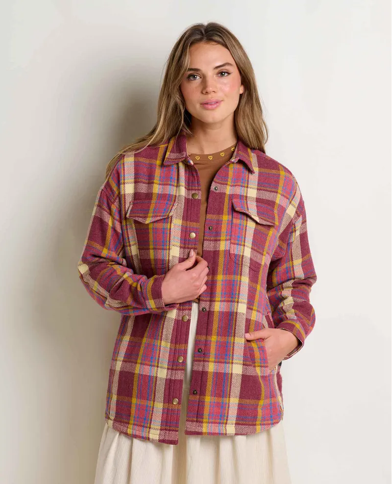 Toad and Co. Women's Conifer Shirt Jacket in Dusty Cedar