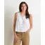 Toad and Co Women's Manzana Button Front Tank in Egret